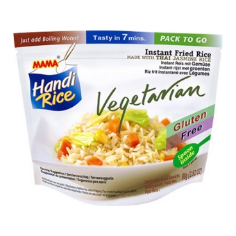 Mama Handi Rice - Gebackenem Instant-Reis Vegetarisch - 10 Beutel