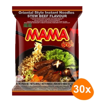 Mama - Instant Nudeln Schmorfleisch - 30 Stück