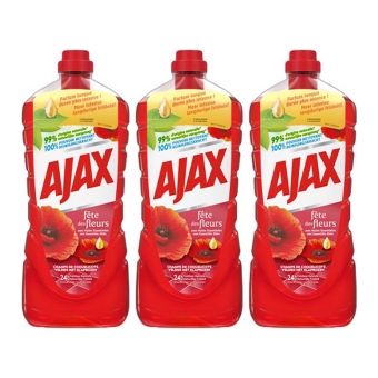 Ajax - Allzweckreiniger Rote Blumen - 3x 1,25ltr
