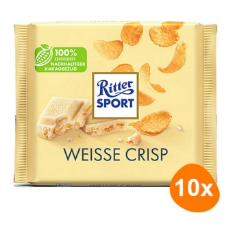  Ritter Sport - Weisse Crisp - 10x 100g