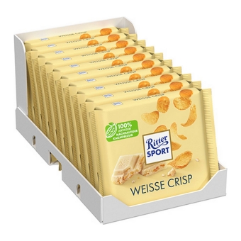  Ritter Sport - Weisse Crisp - 10x 100g