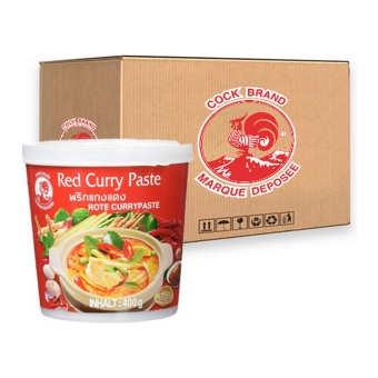 Cock Brand - Rote Currypaste - 24x 400g