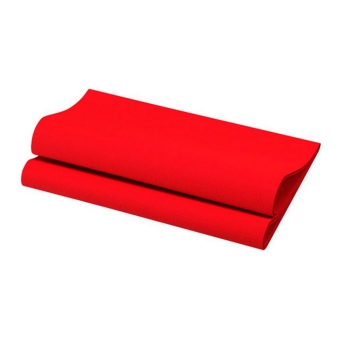 Duni - Bio Dunisoft Servietten Rot 40x40 cm - 60Stk