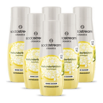 Sodastream - Holunderblüte ohne Zucker Sirup - 6x 440ml