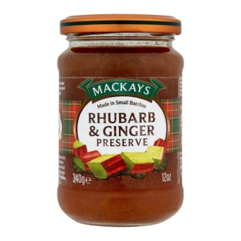 Mackays - rhubarb & ginger Preserve - 340g