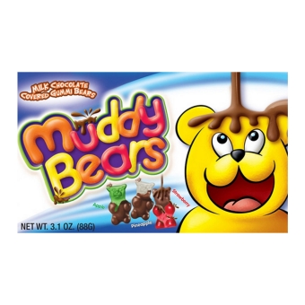 Muddy Bears - Gummibärchen mit Schokolade überzogen - 12x 88g