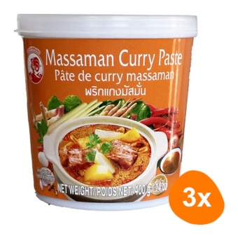 Cock Brand - Matsaman (Massaman) Currypaste - 3x 400g