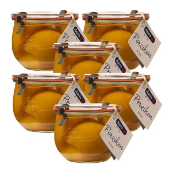Aarts - Pfirsiche in leichtem Sirup - 6x 500g