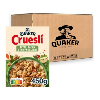 Quaker - Cruesli Apfel & Rosinen - 6x 450g