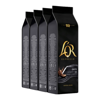 L'OR - Espresso Onyx Bohnen - 4x 500g