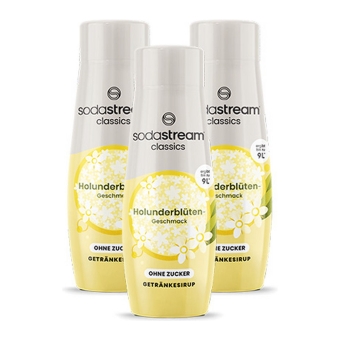 Sodastream - Holunderblüte ohne Zucker Sirup - 3x 440ml