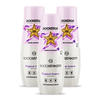 Sodastream - Rockstar Tropical Guava Zero Sirup - 3x 440ml