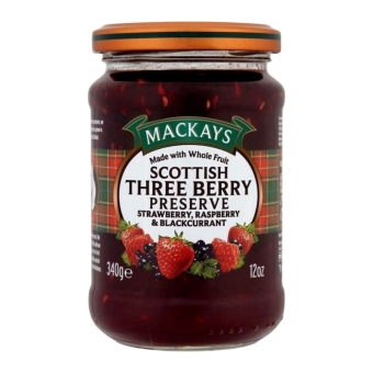 Mackays - scottish Three Berry Preserve - 340g