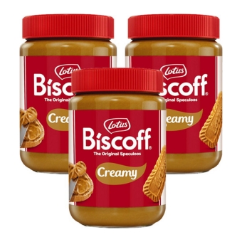 Lotus - Biscoff Speculoos Brotaufstrich Creamy - 3x 400g
