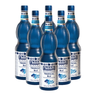 Fabbri - Mixybar Tropical Blue Sirup - 6x 1ltr