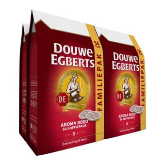 Douwe Egbert - Aroma Rood  - 4x 54 pads