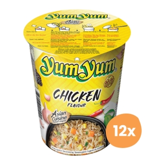 Yum Yum | Hähnchen Nudeln Becher | 12 x 70 g