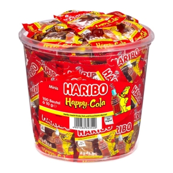 Haribo - Happy Cola - 6x 100 Minibeutel