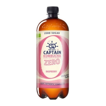 The Gutsy Captain – Kombucha Zero Himbeere – Bio – 6 x 1000 ml
