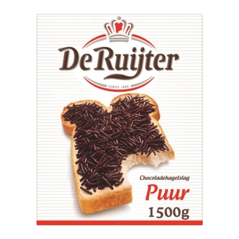 De Ruijter - Zartbitter Schokoladenstreusel - 1,5kg