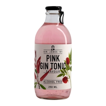 Sir James 101 – Pink Gin Tonic 0 % – 12 x 25 cl