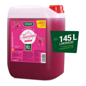 Slimpie - Limonade Framboos 1:28 - 5ltr