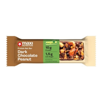 Maxi Nutrition - Protein Nut Bar Dark Choc Peanut - 12x 46g