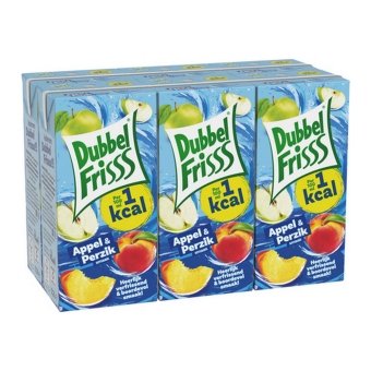 Dubbelfrisss - Appel-perzik Pakje - 30x 200ml