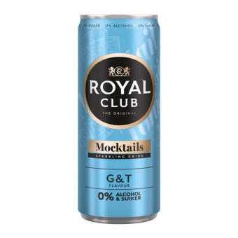 Royal Club - Gin & Tonic 0% Blik - 12x 25cl