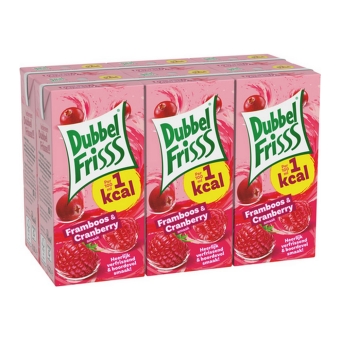 Dubbelfrisss - Framboos Cranberry Pakje - 30x 200ml