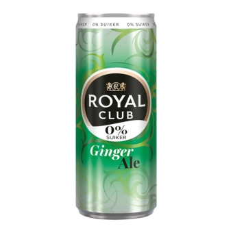 Royal Club - Ginger Ale 0% Blik - 12x 25cl