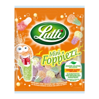 Lutti - Mini Foppiezz Zakje - 12x 80g