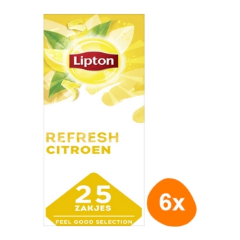 Lipton - Feel Good Selection Schwarzer Tee Zitrone - 6x 25 Teebeutel