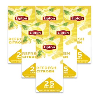 Lipton - Feel Good Selection Schwarzer Tee Zitrone - 6x 25 Teebeutel
