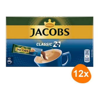 Jacobs - Classic 2in1 Sticks Löslicher Kaffee - 12x 10 sticks