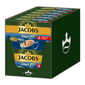 Jacobs - Classic 2in1 Sticks Löslicher Kaffee - 12x 10 sticks