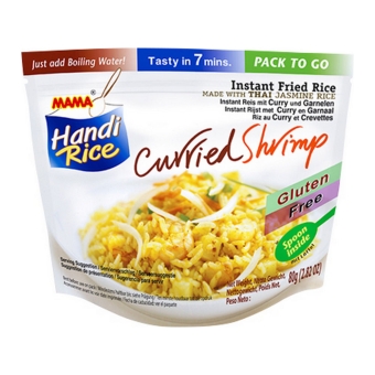 Mama Handi Rice - Gebackenem Instant-Reis Curry mit Garnelen - 10 Beutel
