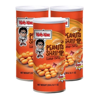 Koh-Kae - Überzogene Erdnüsse Garnele - 3x 230g