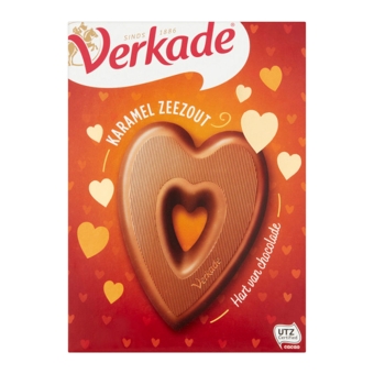 Verkade - Herz von Schokolade Karamell Meersalz - 135g