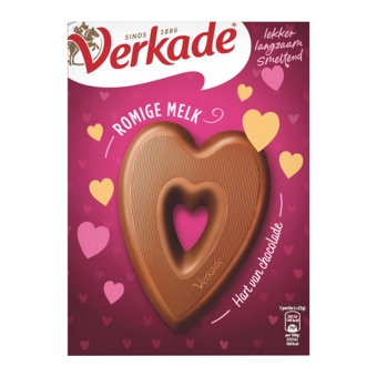 Verkade - Herz von Schokolade Milch - 135g
