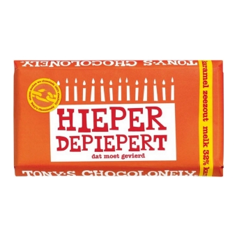 Tony's Chocolonely - Reep Milch Karamell Zeezout Crunch - 15x 135g