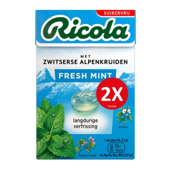 Ricola - Fresh Mint Zuckerfrei Duopack - 10x 2x 50g