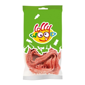 Lollywood - Saure Erdbeerbänder - 15x 65g