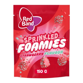 Red Band - Sprinkled Foamies Strawberry - 10x 150g
