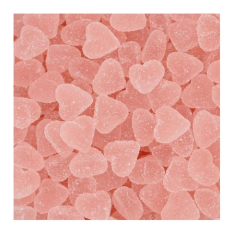 Joris - Gezuckerte Rosa Erdbeerherzen in Silo - 1kg