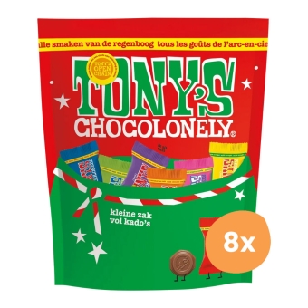 Tony's Chocolonely - Weihnachtsbeutel Mix - 8x 126g