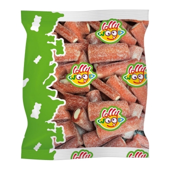 Lollywood - Saure Erdbeerstäbchen Xl - 1kg