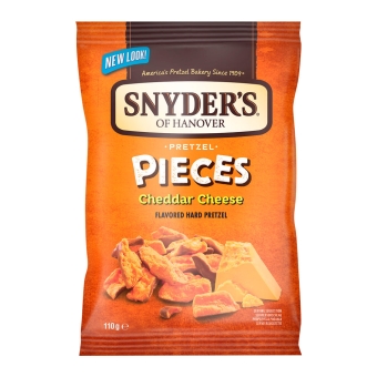 Snyder's of Hanover - Soh Cheddar Cheese Pretzel Pieces - 10 x 110 Gramm