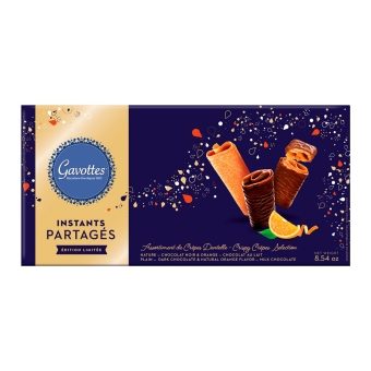 Gavottes - Assortiment Crêpes Dentelle Blauwe Karton - 240 Gramm