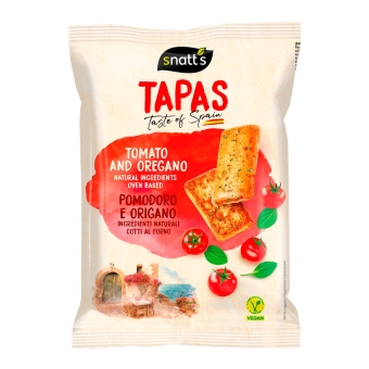 Snatt's - Tapas Tomaat & Oregano Zakje - 7 x 120 Gramm